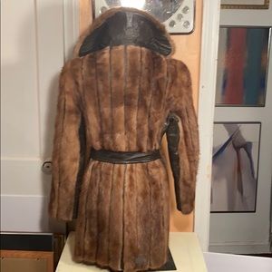 Vintage Fleminton Furs Mink & Leather Coat